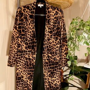 NSR ankle length cheetah print cloak
